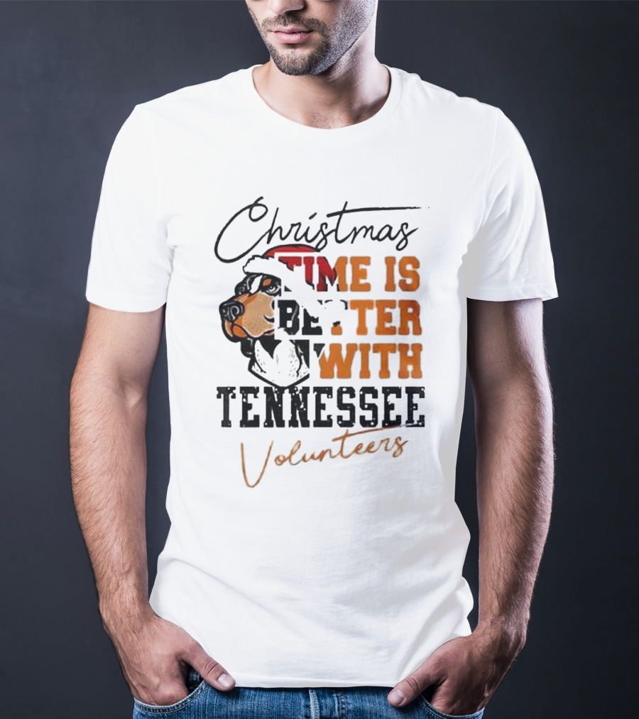 Christmas Time Is Better With Tennessee Volunteers T-Shirt
