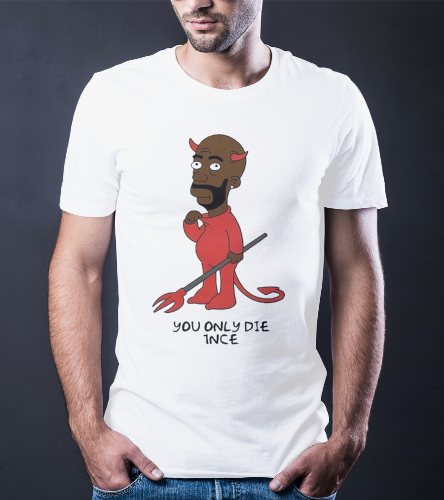 Freddie Gibbs Gibbsons You Only Die 1Nce Devil Cartoon Character T-Shirt