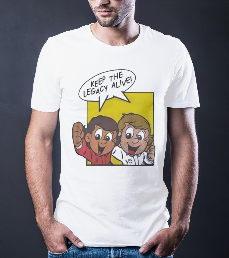 KEEP THE LEGACY ALIVE Boys Characters Speech Bubble T-Shirt