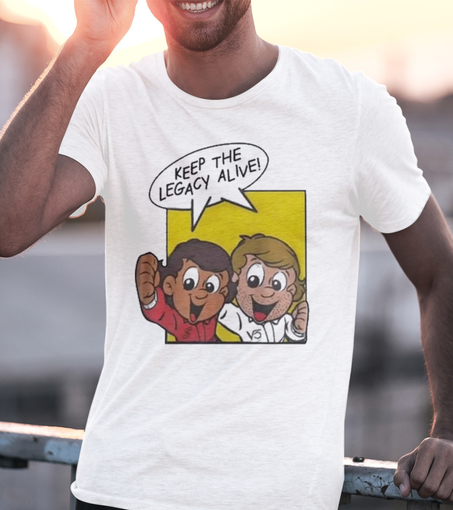 KEEP THE LEGACY ALIVE Boys Characters Speech Bubble T-Shirt
