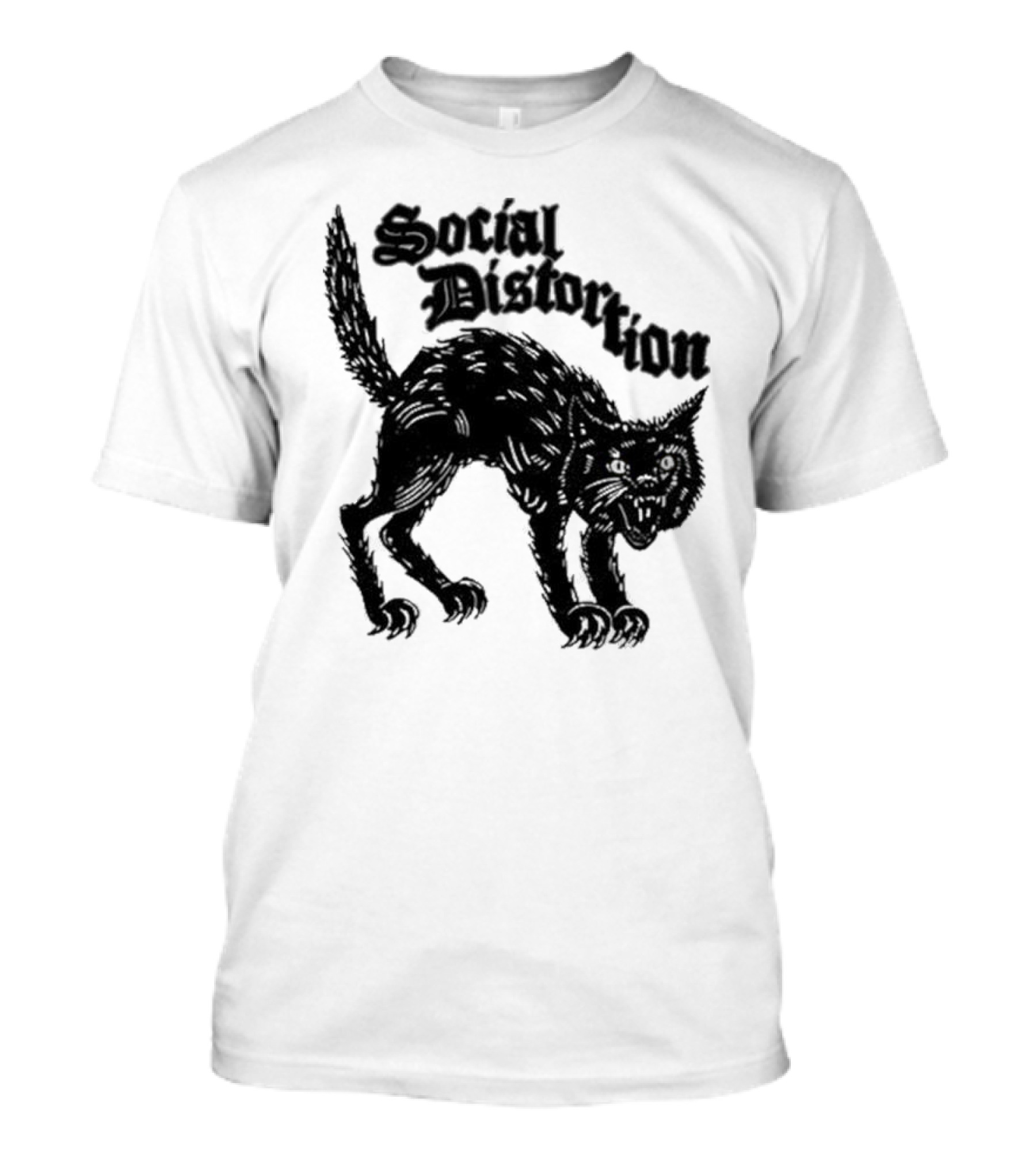 Social Distortion Black Kat Meow T-Shirt