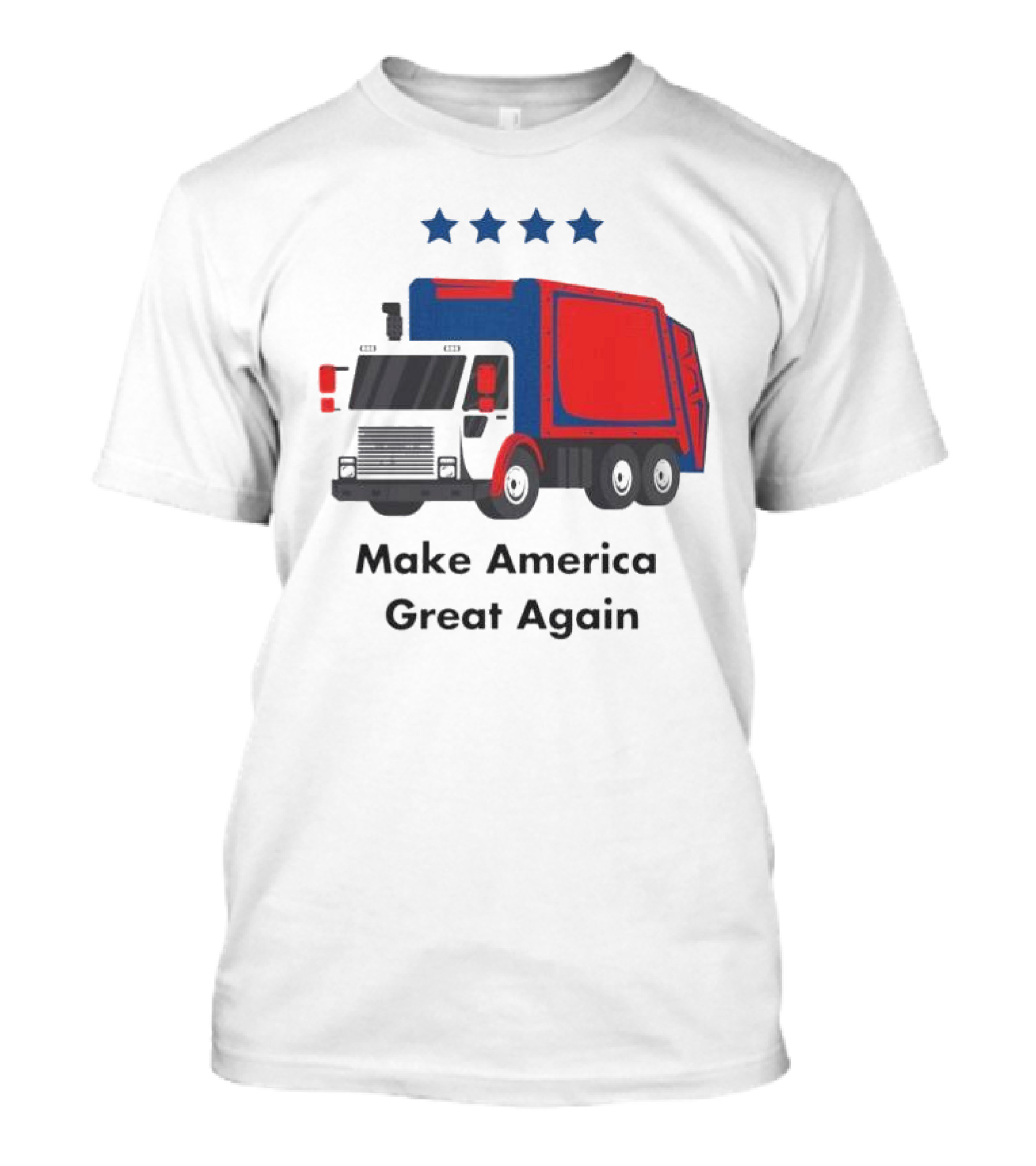 Make America Great Again Garbage Truck With Stars T-Shirt