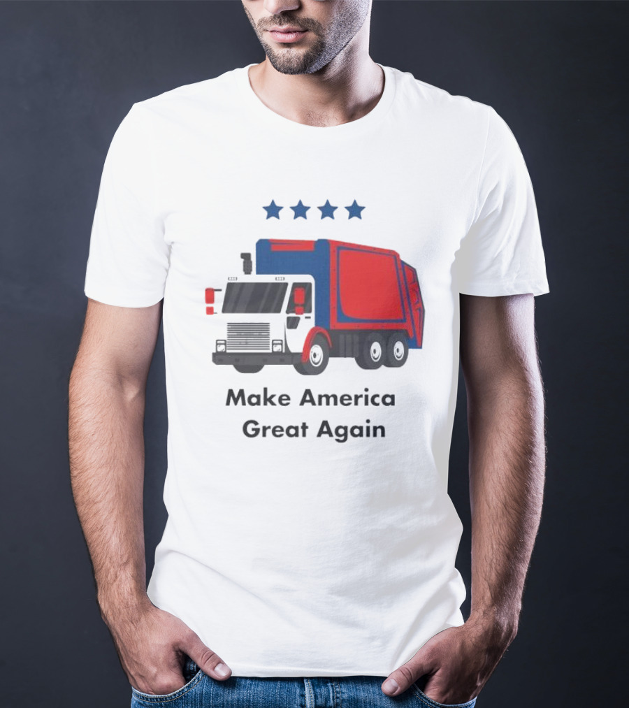 Make America Great Again Garbage Truck With Stars T-Shirt