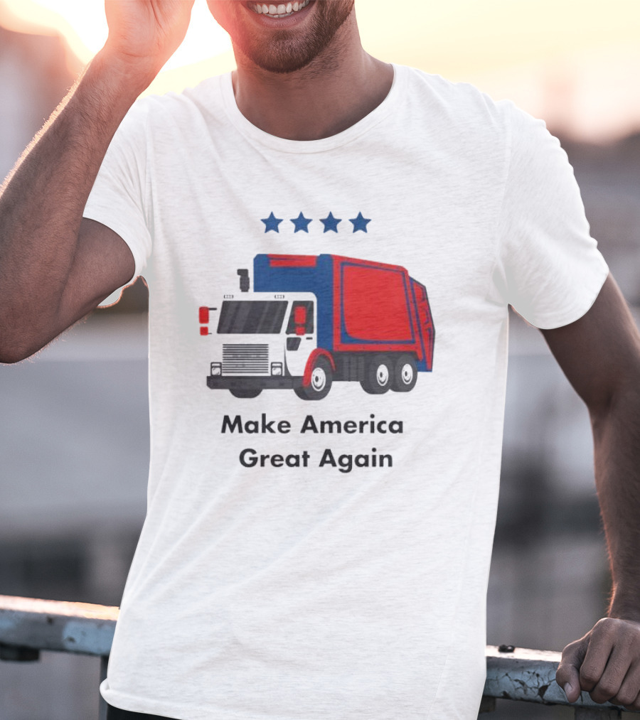 Make America Great Again Garbage Truck With Stars T-Shirt