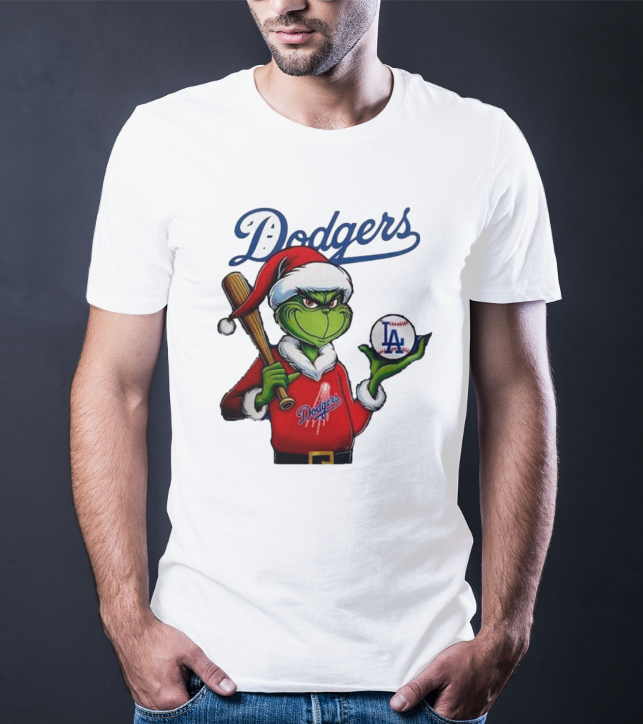 Dodgers MLB Los Angeles The Grinch Grinchmas Christmas T-Shirt