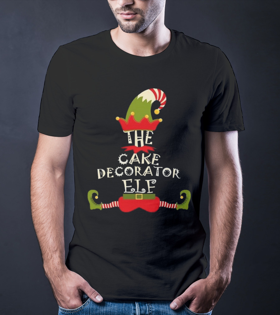 The Cake Decorator Elf Christmas Holiday T-Shirt