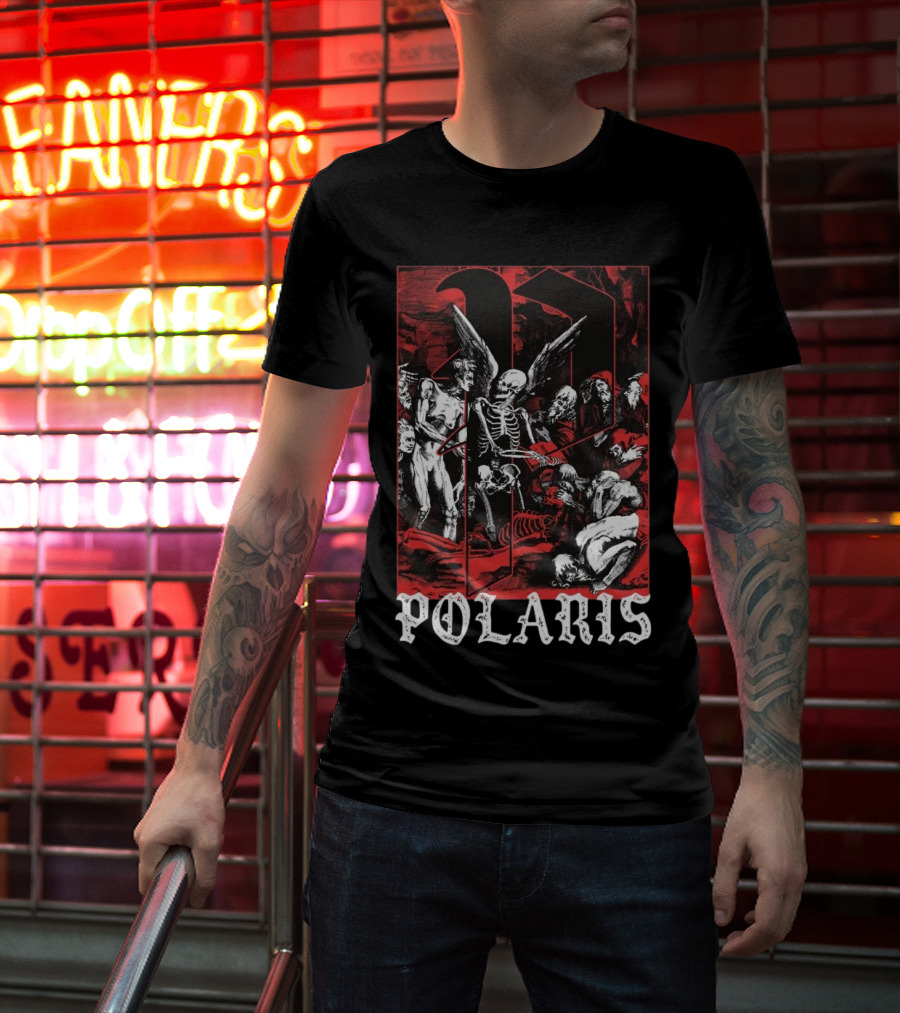 Down Right Merch Polaris Skeleton Scene T-Shirt