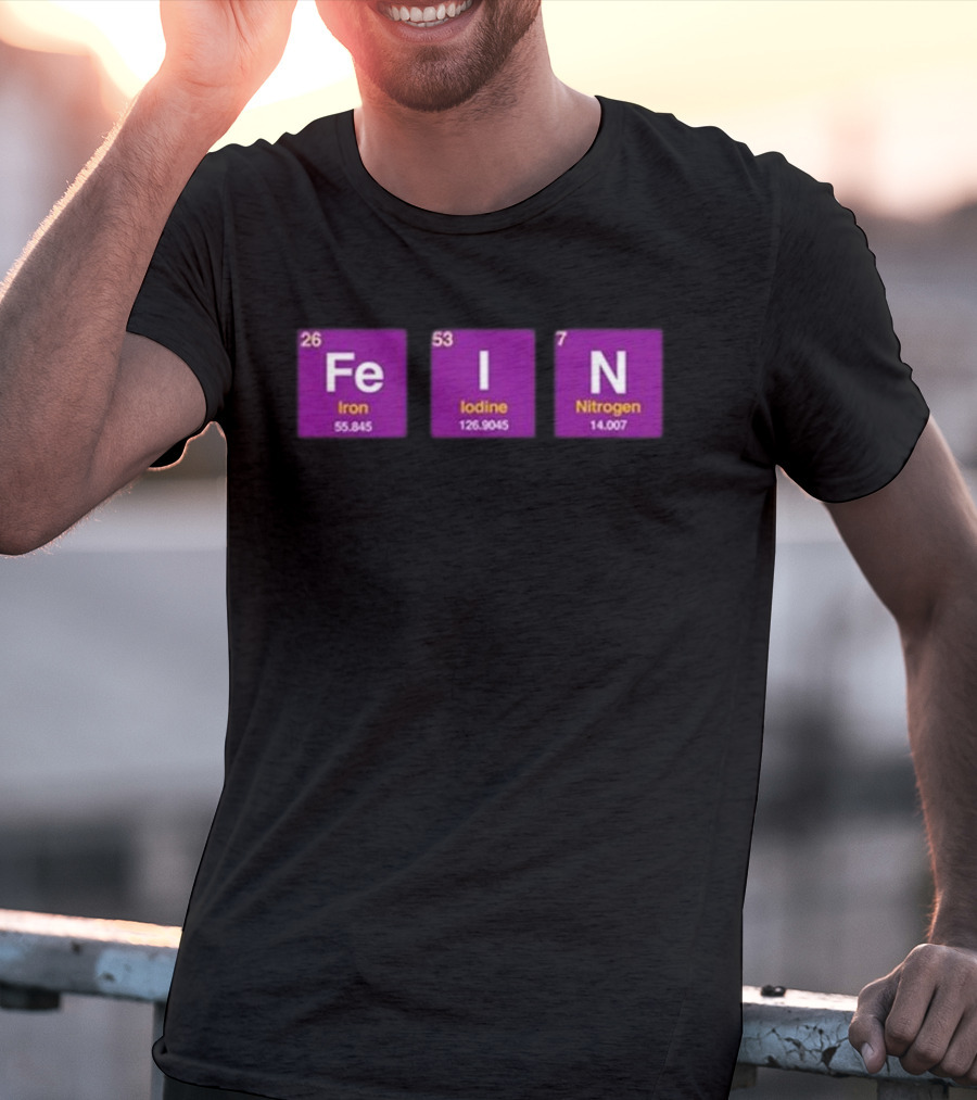 Ahh Tees Fe Iodine Nitrogen Elements Chemistry T-Shirt