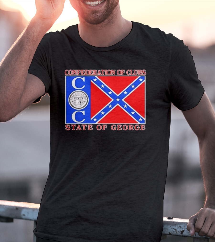 Confederation Of Clubs State Of George Flag With Seal T-Shirt