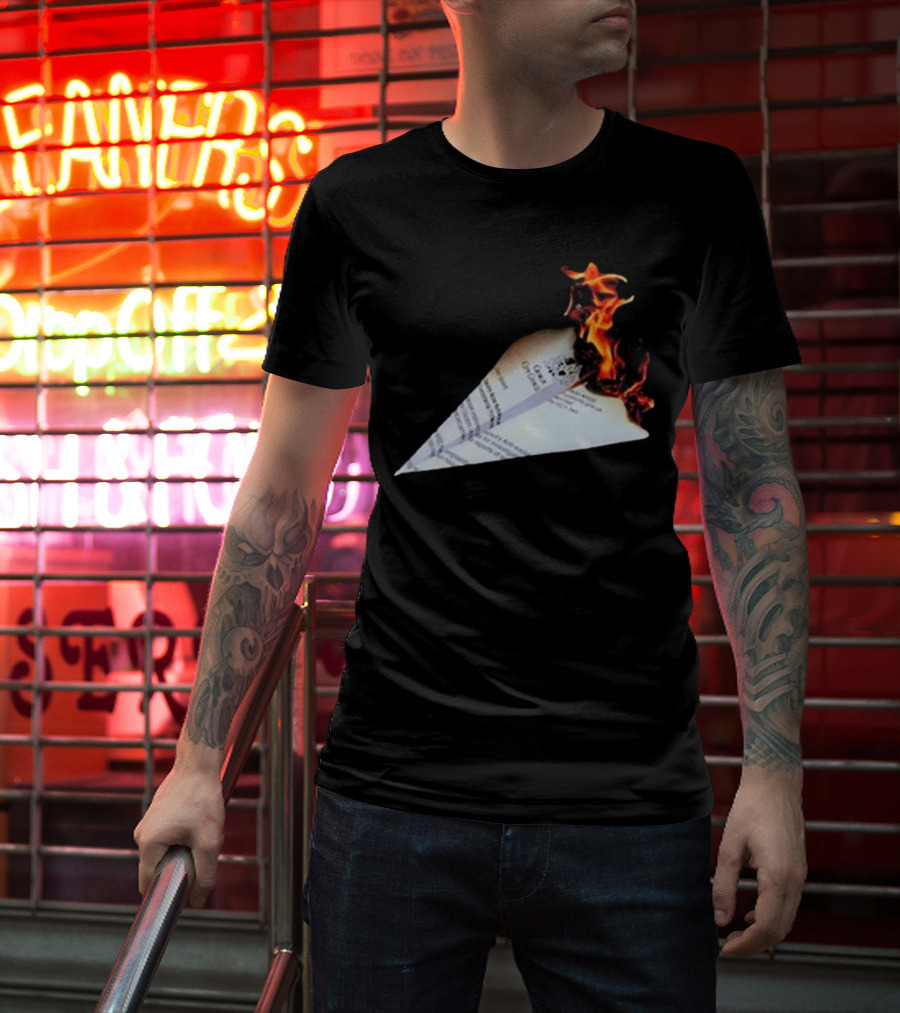 Lovejoy Band Burning Paper Plane Nuisance T-Shirt