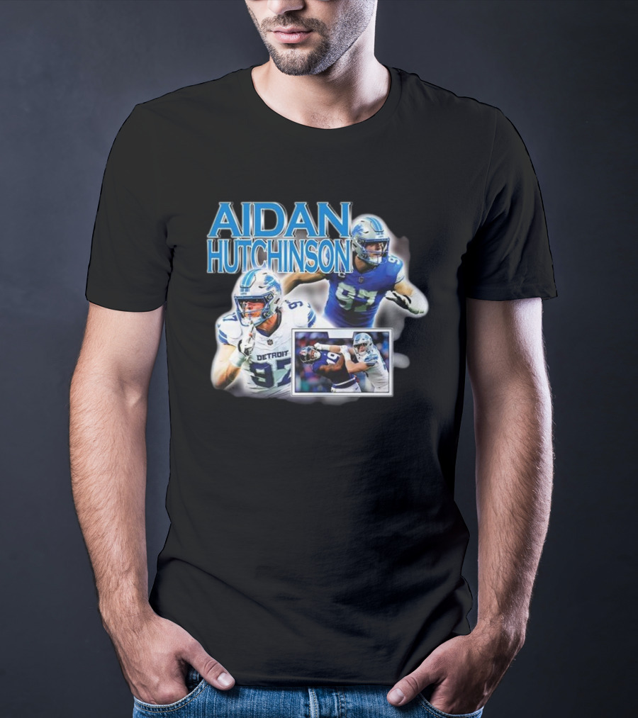 Aidan Hutchinson Detroit Lions Football T-Shirt