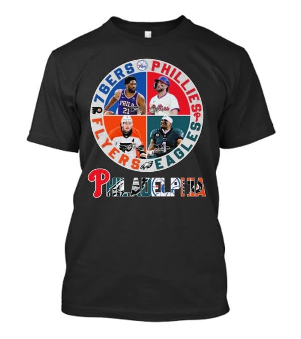 Philadelphia 76ers Phillies Eagles Flyers T-Shirt