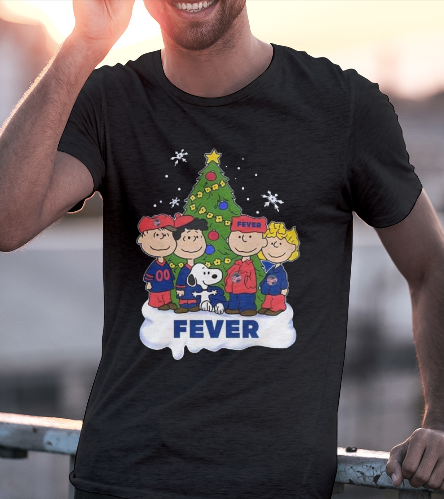 Snoopy And Friends Fever Christmas Tree Celebration T-Shirt