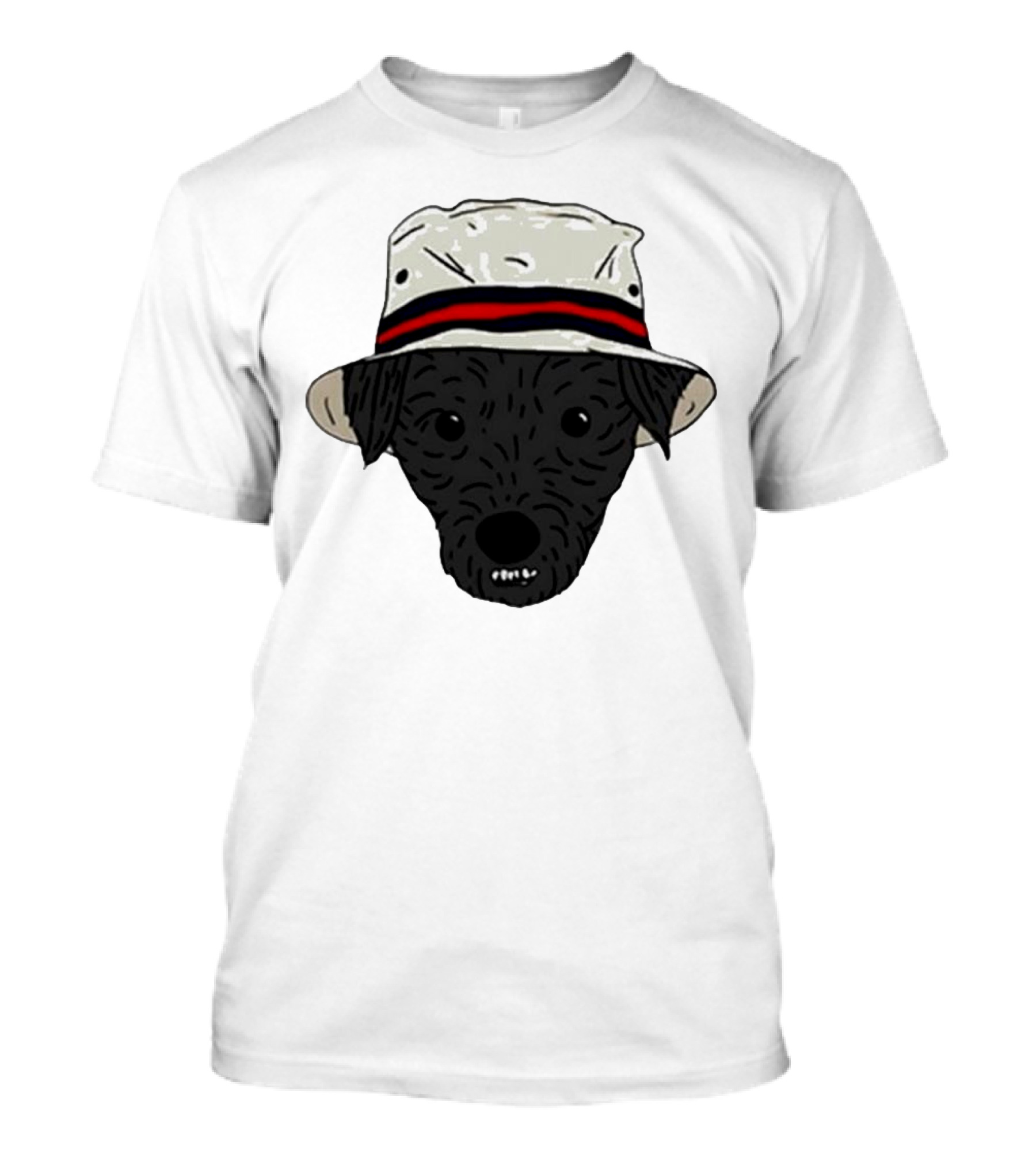 Mortimer And Whitehouse Gone Fishing Dog In Bucket Hat T-Shirt