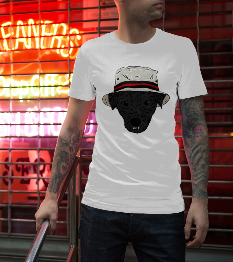 Mortimer And Whitehouse Gone Fishing Dog In Bucket Hat T-Shirt