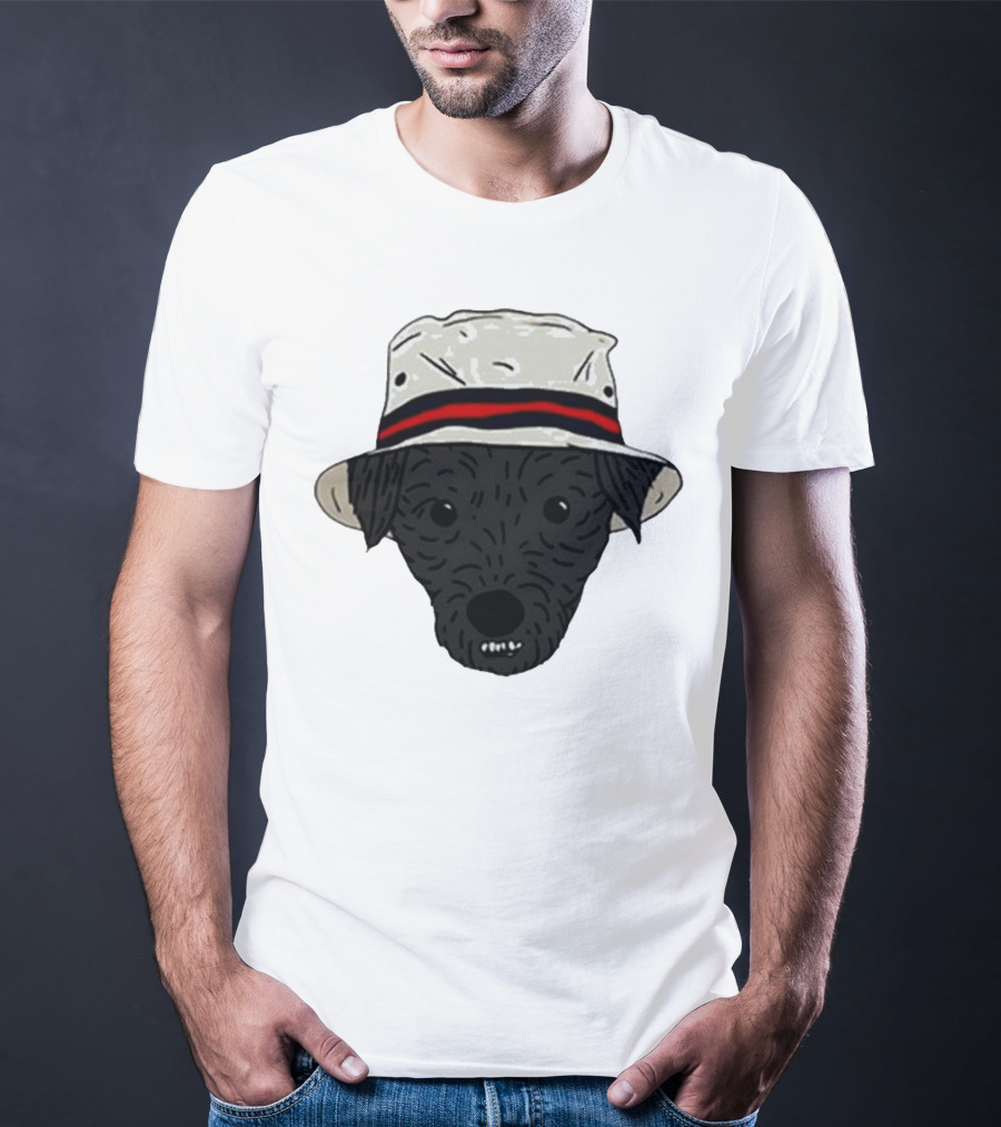 Mortimer And Whitehouse Gone Fishing Dog In Bucket Hat T-Shirt