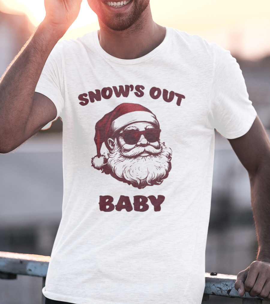 Snow’s Out Baby Santa Christmas T-Shirt