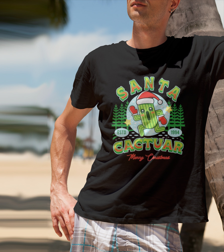 Santa Cactuar Merry Christmas ESTD 1994 T-Shirt