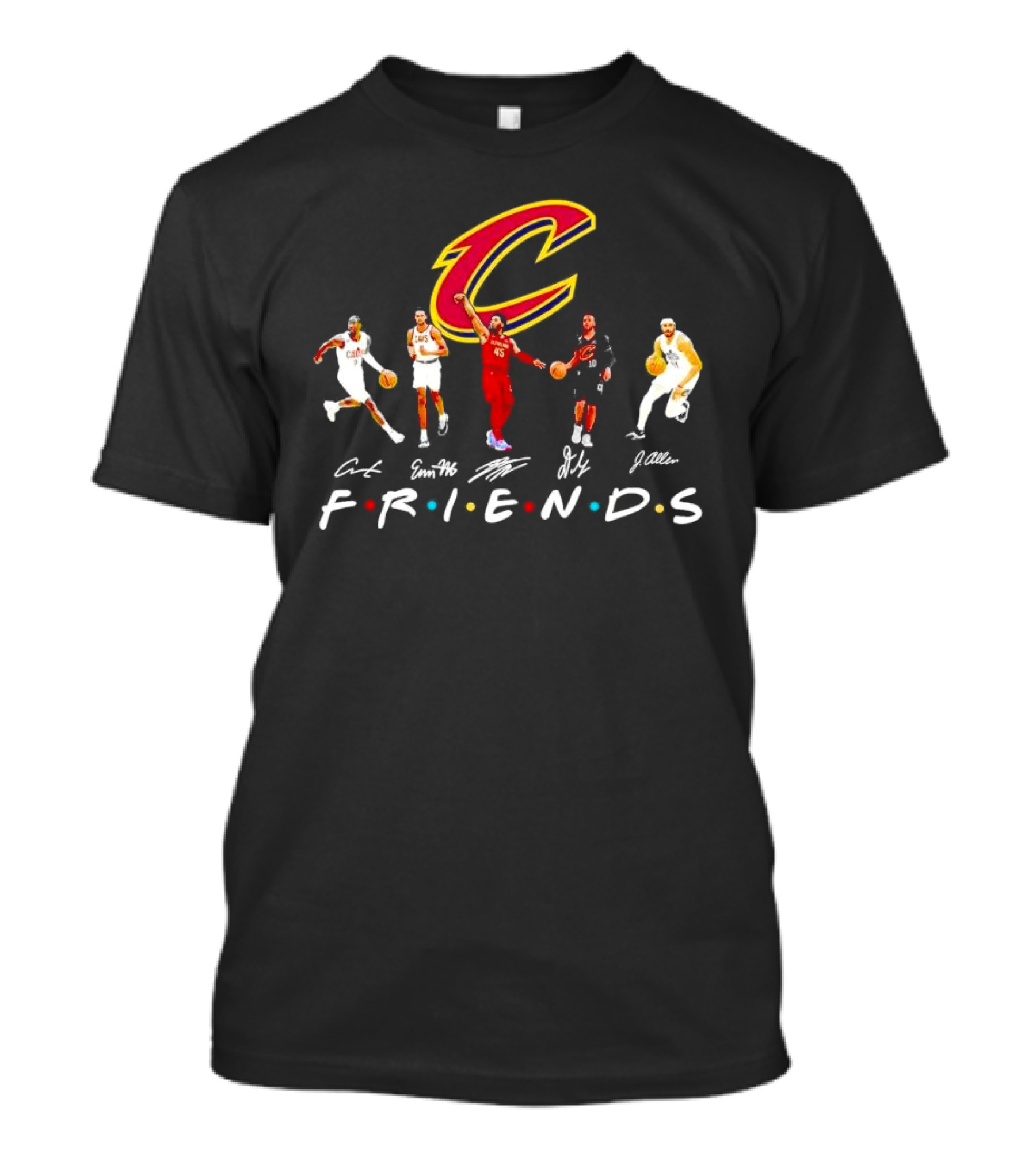 Cleveland Cavaliers Friends Players Signatures T-Shirt