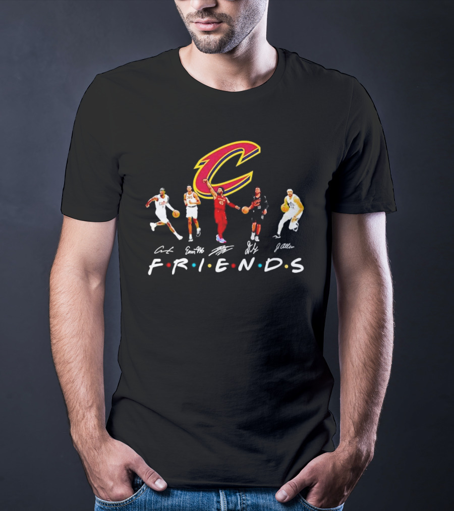 Cleveland Cavaliers Friends Players Signatures T-Shirt