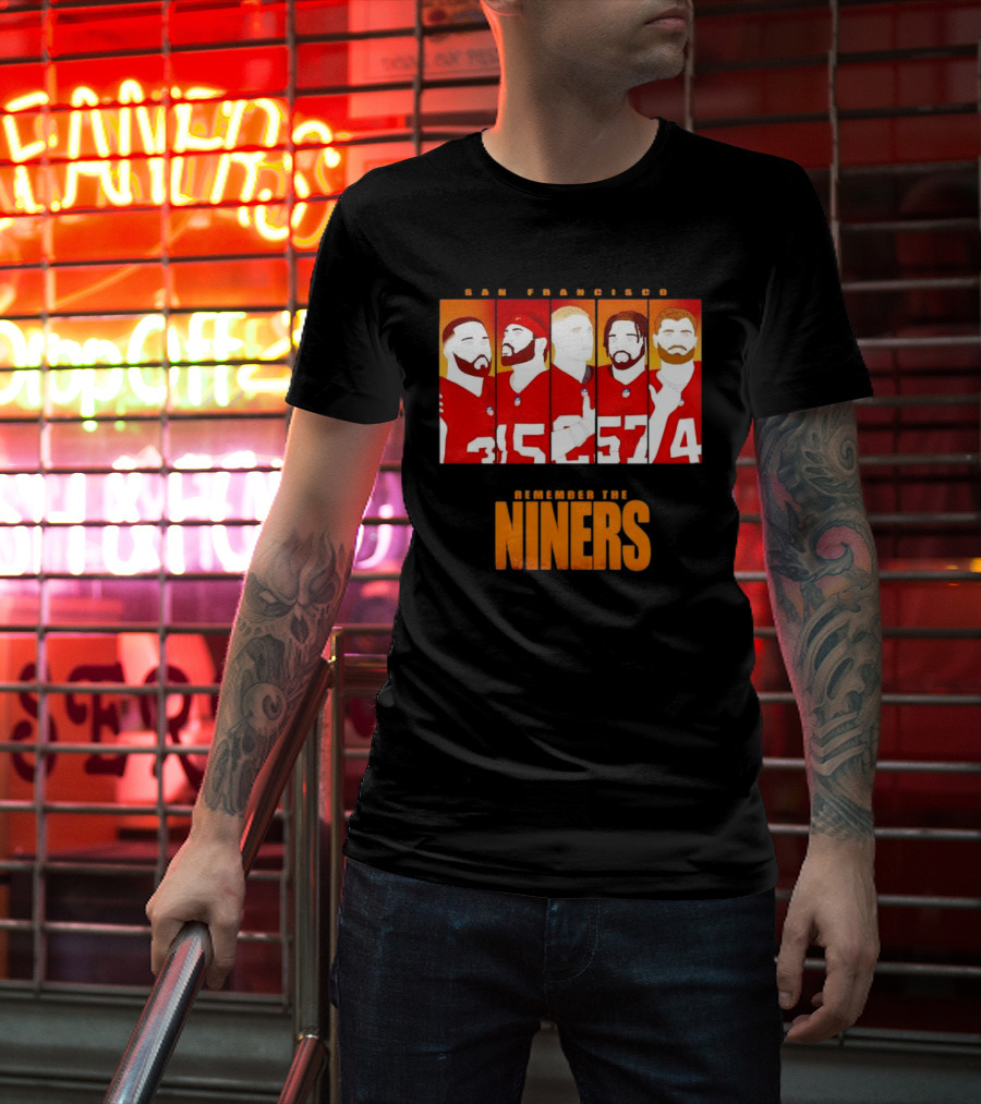 San Francisco 49ers Remember The Niners Players Red Jerseys T-Shirt