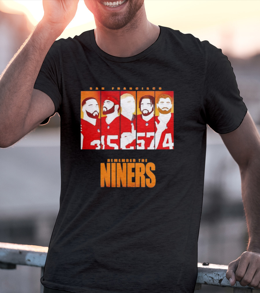 San Francisco 49ers Remember The Niners Players Red Jerseys T-Shirt