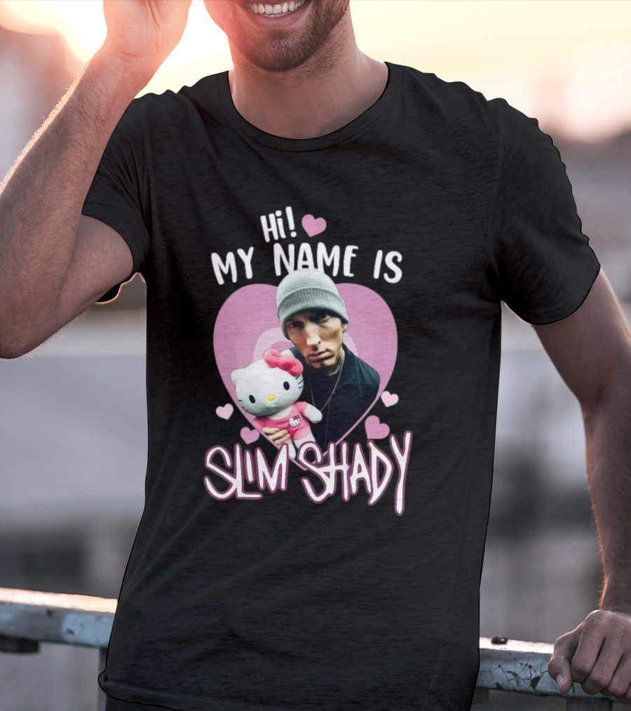 Hi My Name Is Slim Shady Eminem Hello Kitty T-Shirt