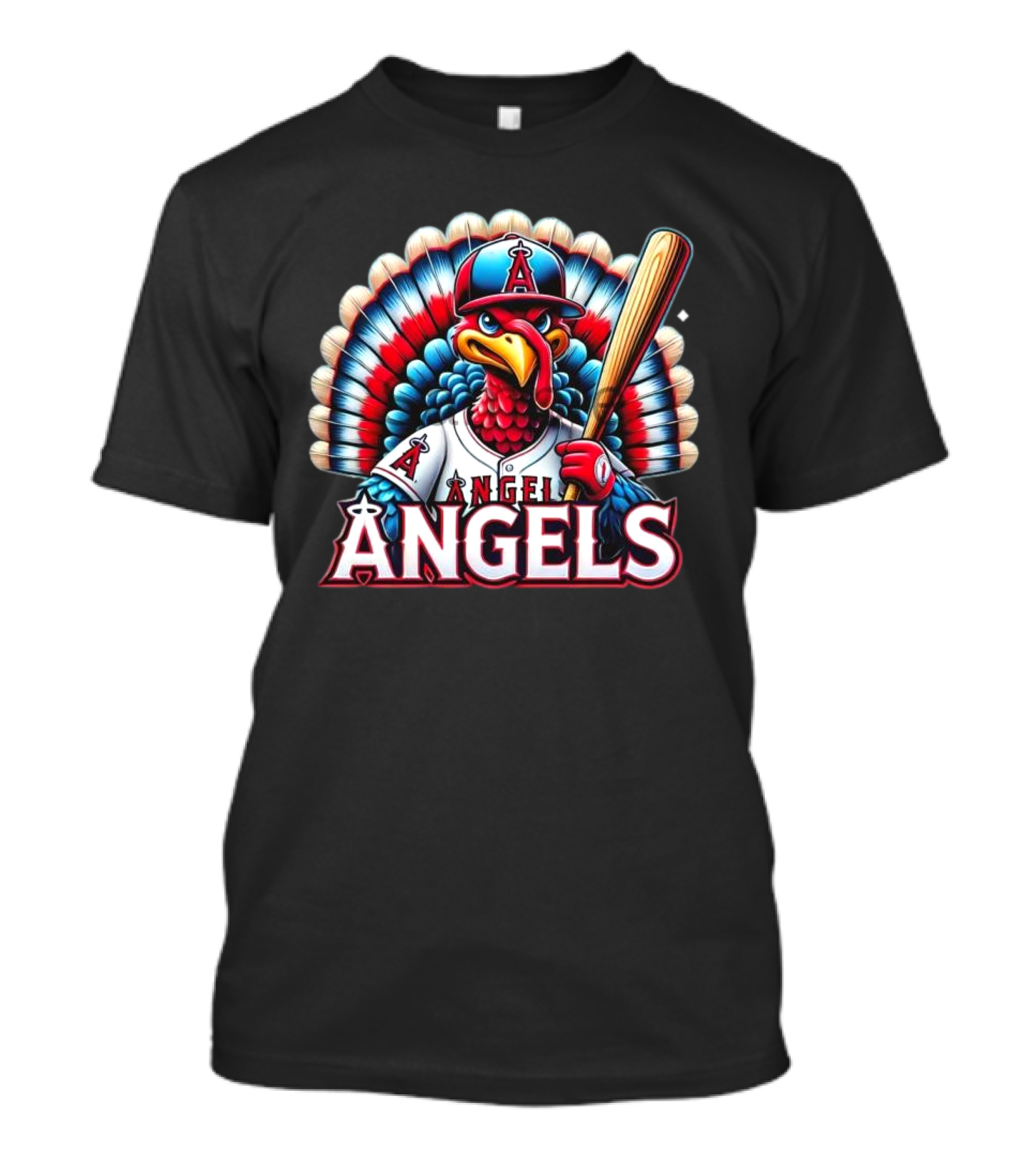 Happy Thanksgiving Los Angeles Angels Baseball Turkey T-Shirt