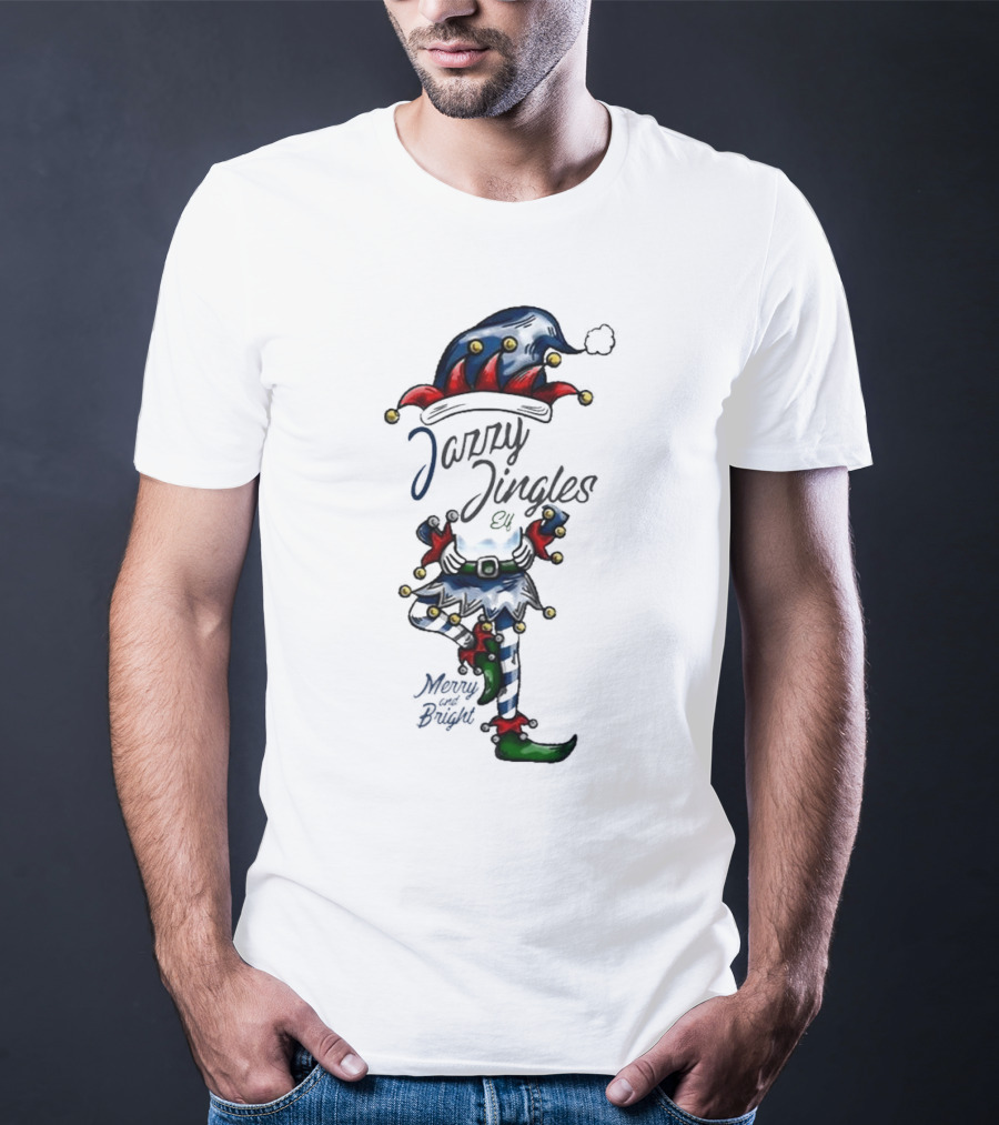 Jazzy Jingles Elf Merry And Bright Christmas T-Shirt