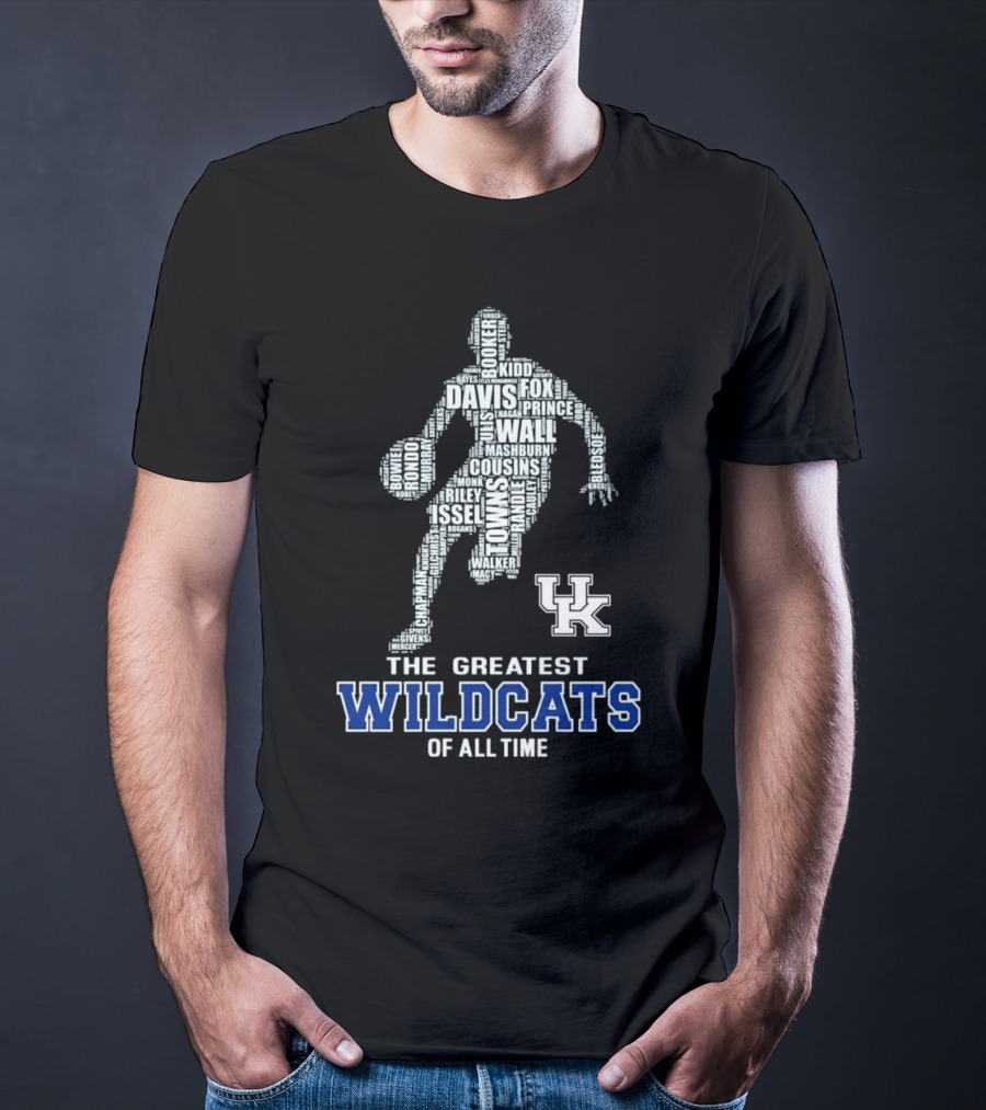 The Greatest Wildcats Of All Time UK Basketball Legends Davis Wall Cousins T-Shirt