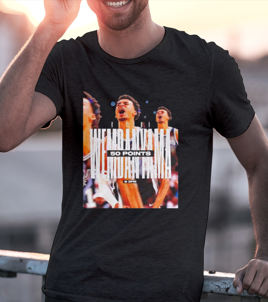 Victor Wembanyama Spurs 50 Points 8 PM T-Shirt