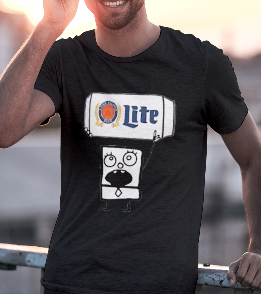 Doodlebob Miller Lite Beer T-Shirt
