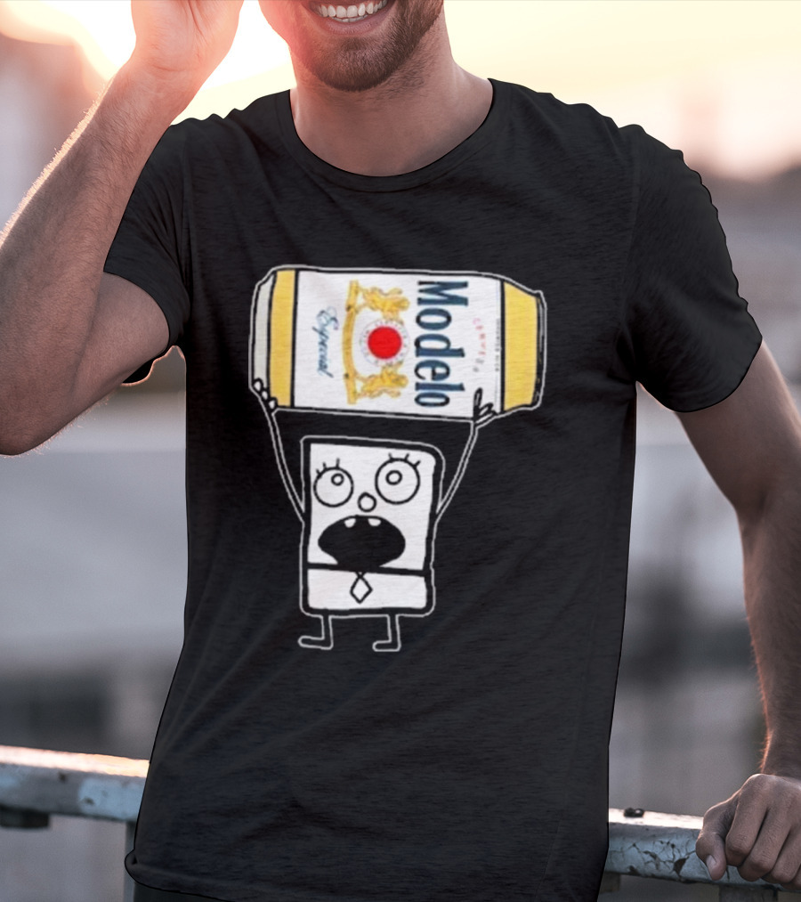 Doodlebob Lifting Modelo Especial Beer Can T-Shirt