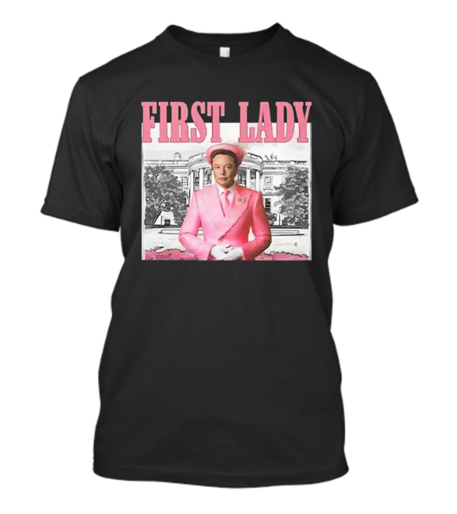 First Lady Elonia Musk Pink Suit White House T-Shirt