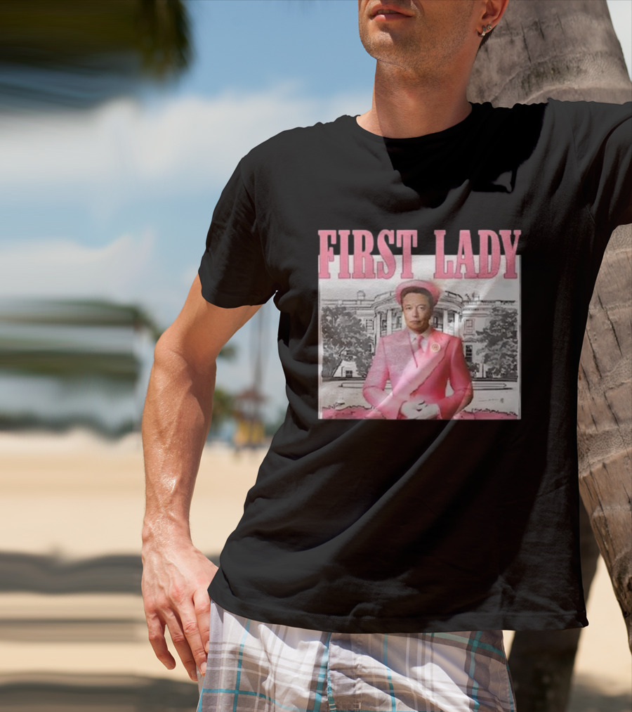First Lady Elonia Musk Pink Suit White House T-Shirt