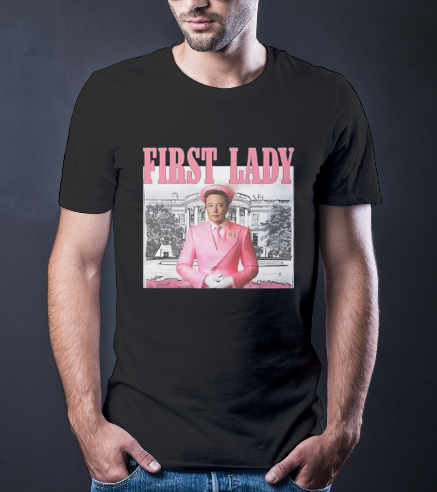 First Lady Elonia Musk Pink Suit White House T-Shirt