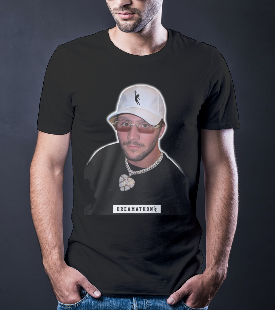Josh Allen Dreamathon White Cap And Chain T-Shirt