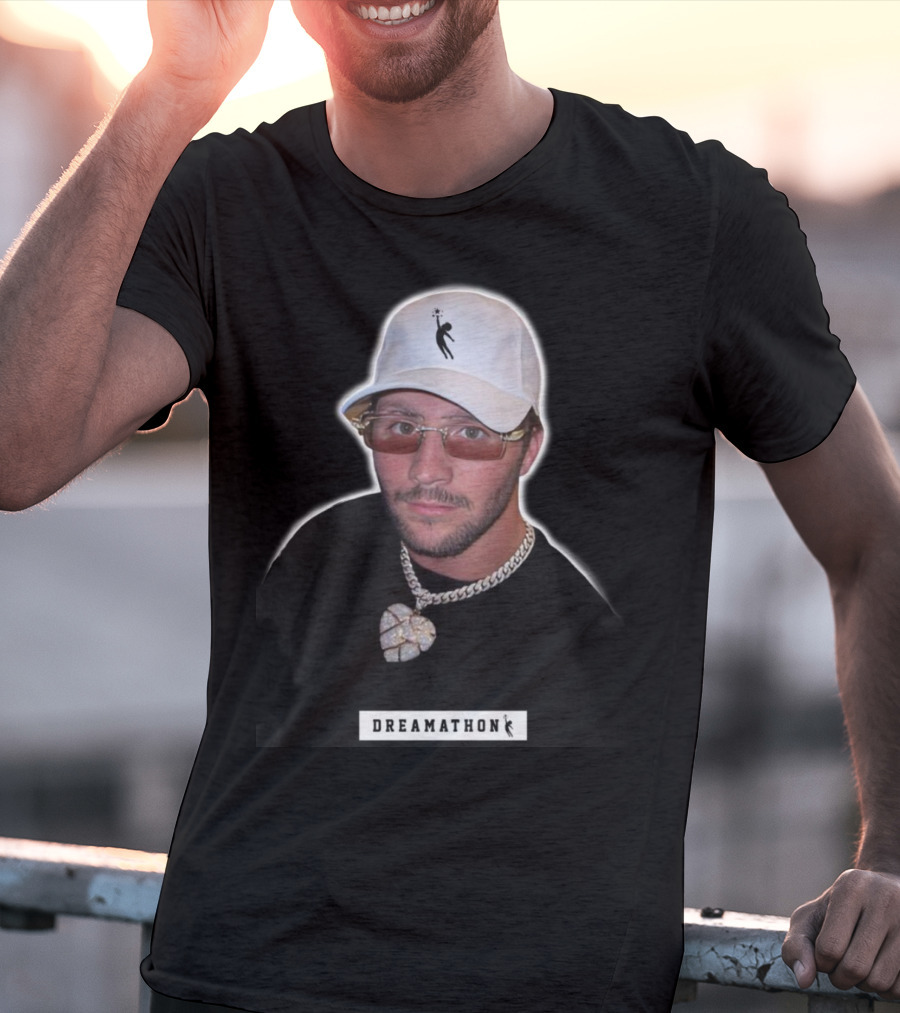 Josh Allen Dreamathon White Cap And Chain T-Shirt