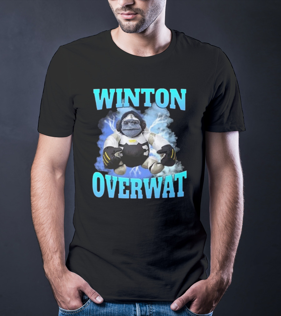 Winton Overwat Winston Overwatch Funny Meme T-Shirt