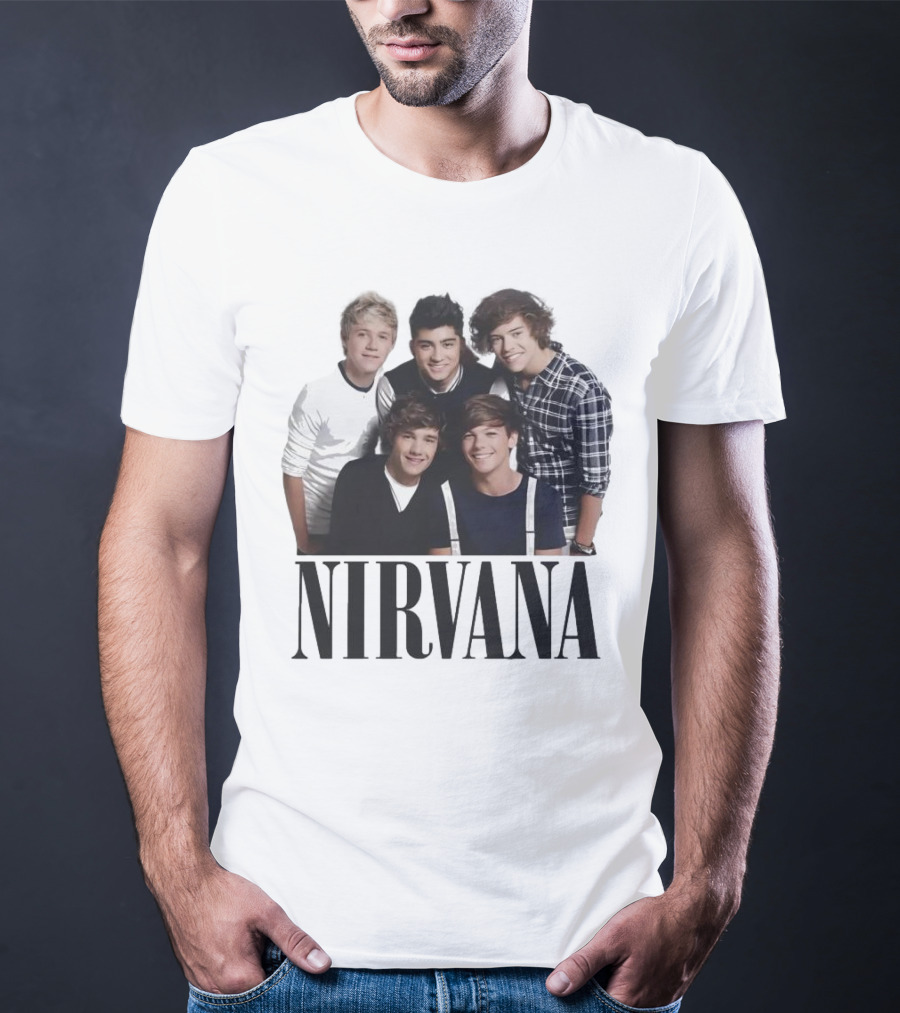 Nirvana One Direction Mashup Fan Shirt Image T-Shirt