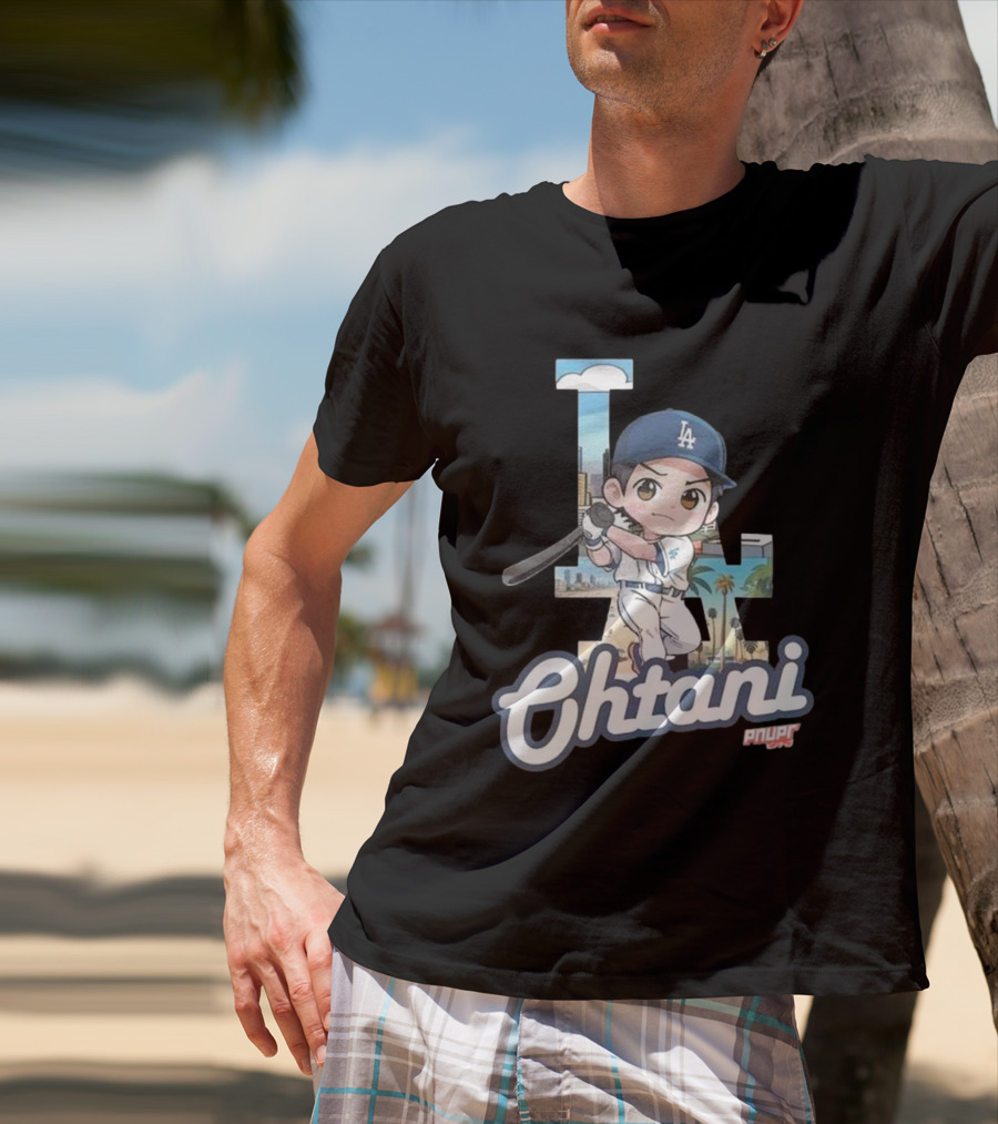 Chibi Shohei Ohtani LA Dodgers Ohtani Pnuppr T-Shirt