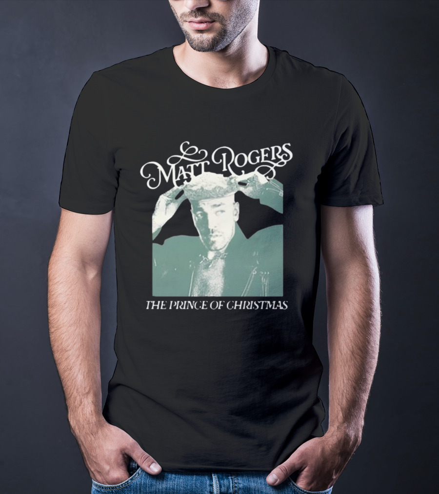 Matt Rogers The Prince Of Christmas Retro Style Holiday T-Shirt