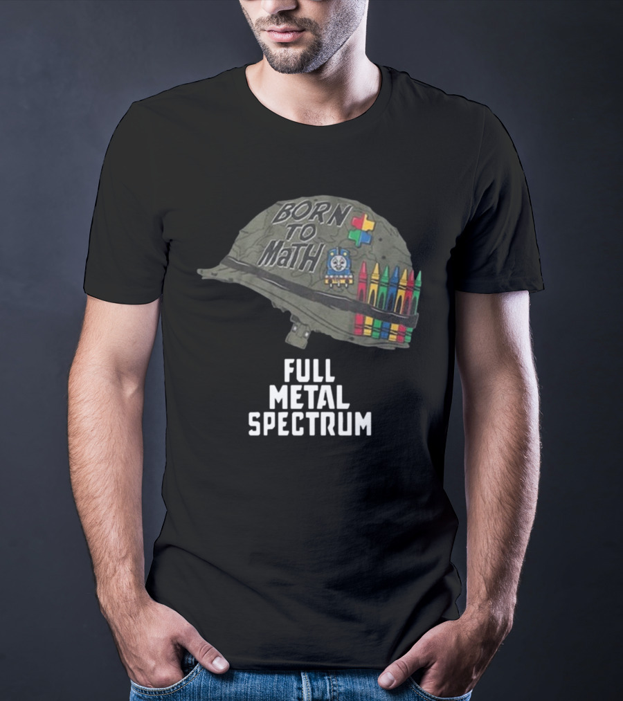 Born To Math Full Metal Spectrum Helmet Unsubscribe Podcast T-Shirt