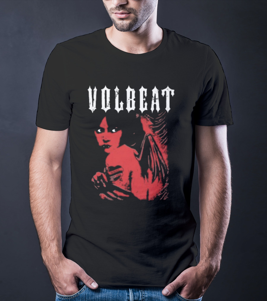 Volbeat Heaven Nor Hell Red Angel T-Shirt