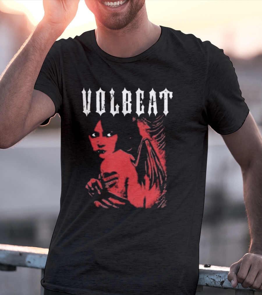 Volbeat Heaven Nor Hell Red Angel T-Shirt