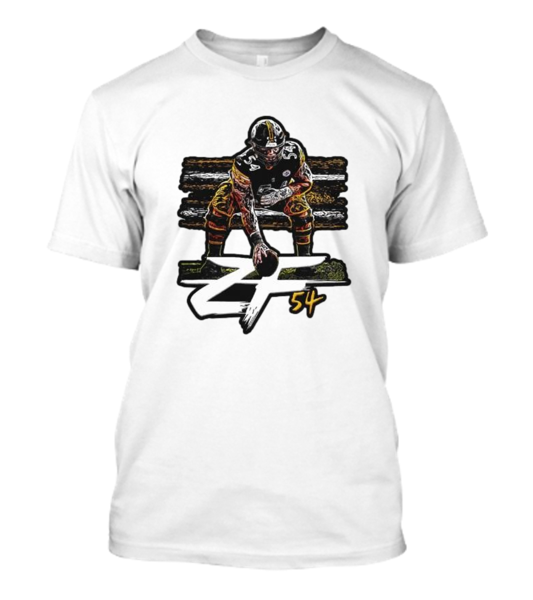 ZF54 Zach Frazier Pittsburgh Steelers Football Player T-Shirt