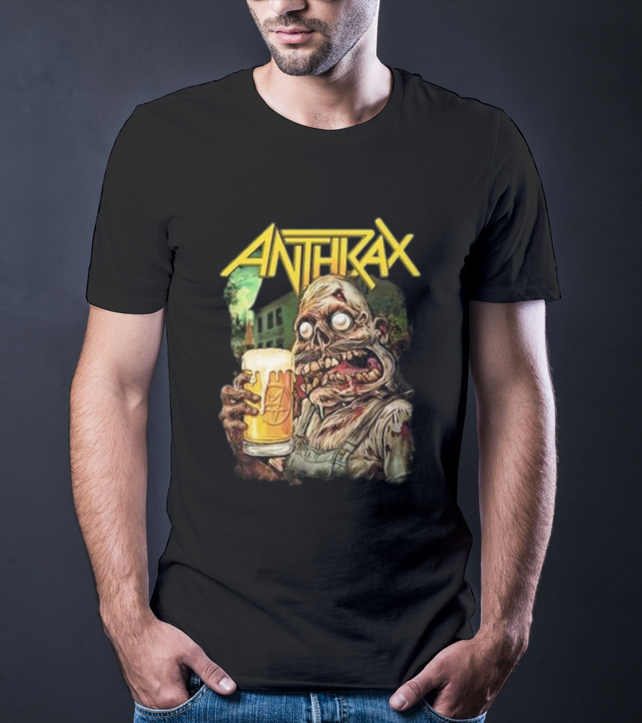 Anthrax Zombie Oktoberfest Beer Mug Brew Monster T-Shirt