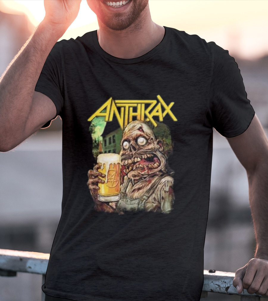 Anthrax Zombie Oktoberfest Beer Mug Brew Monster T-Shirt