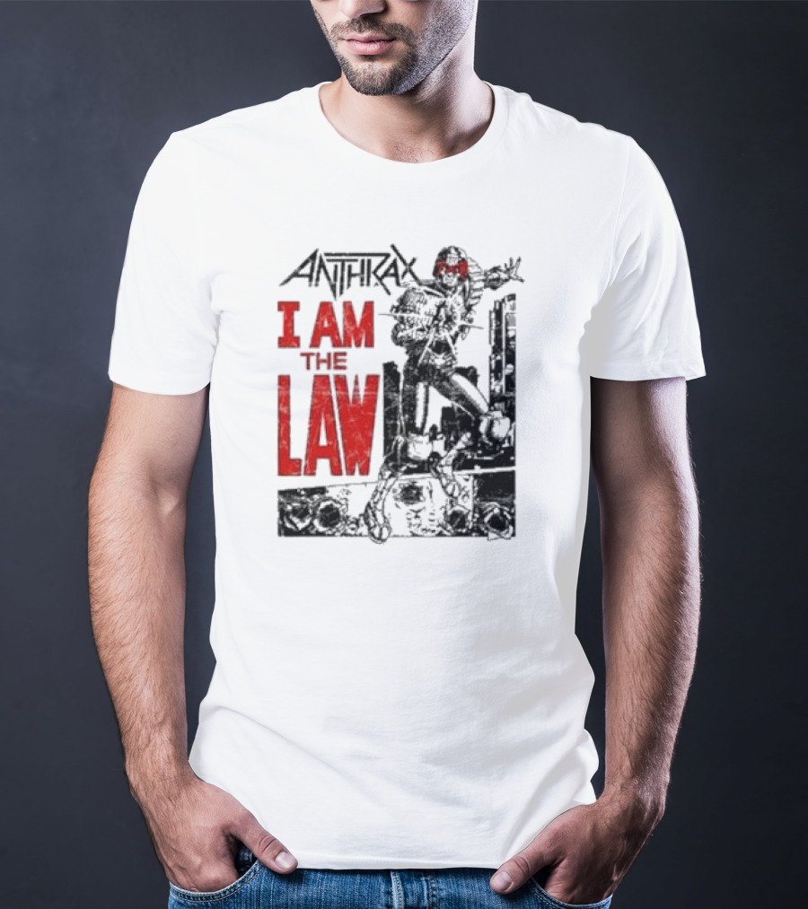 Anthrax I Am The Law Comic Judge Dredd T-Shirt