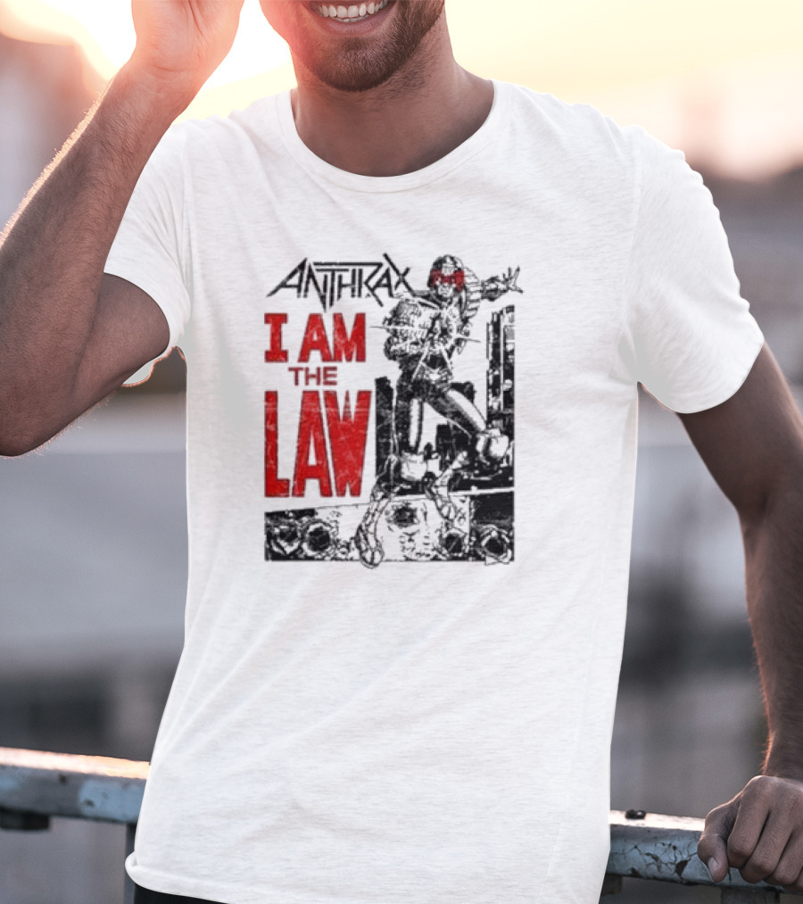 Anthrax I Am The Law Comic Judge Dredd T-Shirt